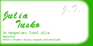 julia tusko business card